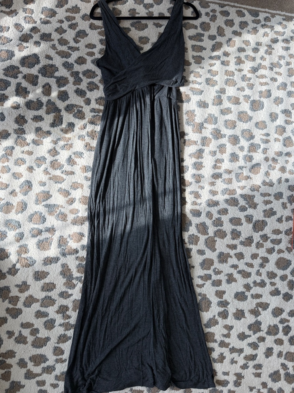 LOFT Black V-Neck Maxi Dress